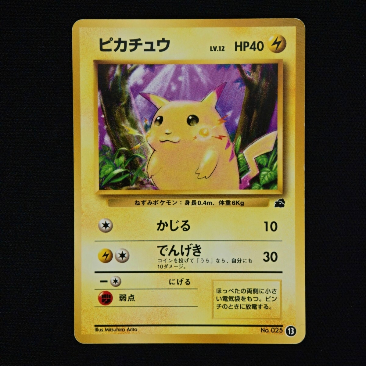 イントロパックのピカチュウ×2(フシギダネマーク) ポケモンカード旧裏