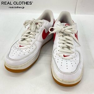 AIR FORCE 1 LOW RETRO ”COLOR OF THE MONTH UNIVERSITY RED" DJ3911-102 （ホワイト/ガムイエロー/メタリックゴールド/ユニバーシティレッド）