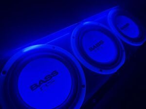 アルパイン ALPINE SWE-1895 サブウーハー カーボン 350w BASS RS