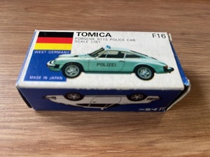 トミカ 外国車シリーズ F16 ポルシェ 911S ポリスカー 耳切り取り有