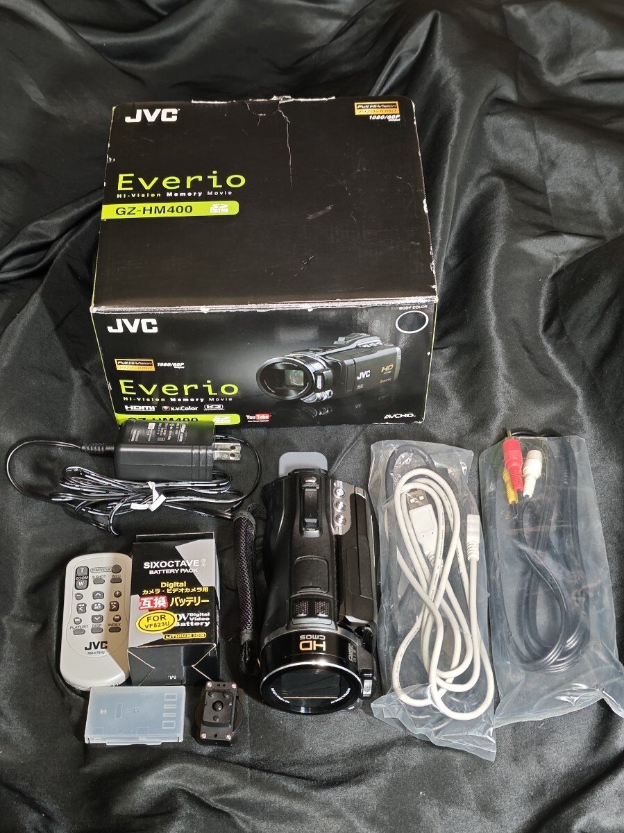 JVCケンウッド Everio GZ-HM400-B ブラック ハイビジョン 自動開閉