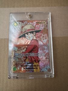ワンピースカード モンキー・D・ルフィ OP13-118 SEC PSA10 レッド
