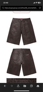 新品未使用】 25SS SUPREME BAGGY LEATHER SHORTバギーレザーショーツ