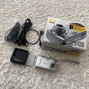 Nikon COOLPIX 3700 付属品付き 動作OK 試写有 Nikon COOLPIX 3700 デジタルカメラ 箱付き シルバー｜Yahoo!フリマ