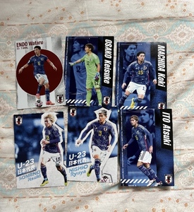 JFA SAMURAI BLUE サッカー日本代表チーム 2024 12種セット Calbee