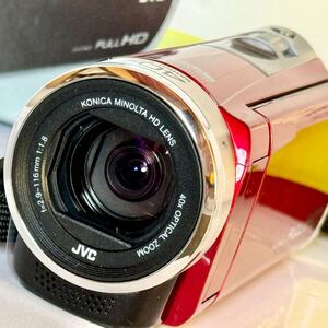 JVC Everio GZ-HM33 レッド ビデオカメラ 動作確認済み｜Yahoo!フリマ