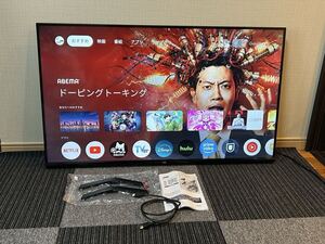 美品 2024年製 43V型 4K チューナーレステレビ Google TV JVC JL-43N4L