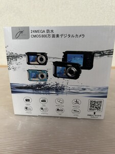 joyeux 24 MEGA CMOS800万画素デジタルカメラ 防水 JOY-24MGDUAL-Bk
