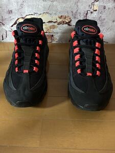 Yahoo!オークション - 美品 NIKE ナイキ エアマックス95 ブラックレー