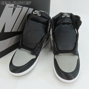 WMNS AIR JORDAN 1 RETRO HIGH OG "SATIN SHADOW" FD4810-010 （ブラック/ホワイト/ミディアムグレー）