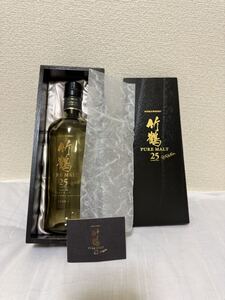 ニッカウイスキー 竹鶴 ピュアモルト 25年 700ml 空き瓶 化粧箱付き