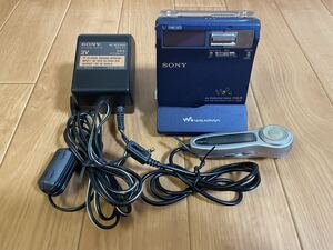 SONY NET MD WALKMAN MZ-N1 ポータブルMDプレーヤー ブルー｜Yahoo