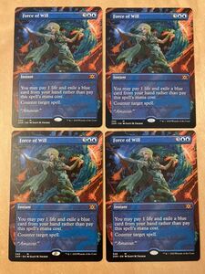 2XM 意志の力 force of will フランス語 ボーダーレス MTG 通常 ダブル