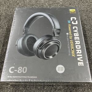 CyberDrive C-80 ブラック 静電ハイレゾヘッドホン 未使用品