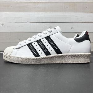 HUMAN MADE × SUPERSTAR 80S "WHITE BLACK" FY0728 （クラウドホワイト/コアブラック/オフホワイト）