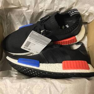 NMD_R1 PRIMEKNIT "CORE BLACK LUSH RED"（2015/2017） S79168 （ブラック/レッド/ブルー）