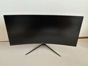 液晶モニター PIXIO PXC348C ジャンク ゲーミングモニター 湾曲