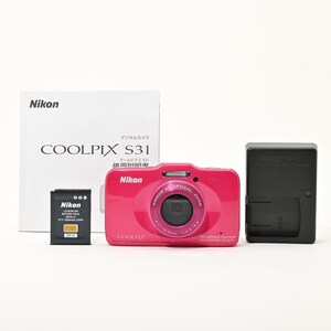 Nikon COOLPIX S31 ピンク デジタルカメラ バッテリー 充電器付き