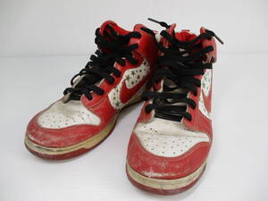 SUPREME × SB DUNK HIGH "RED" 307385-161 （ホワイト/バーシティレッド）