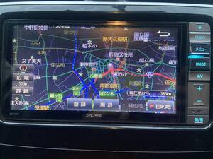 ALPINE ナビ 型式 007WV-S DVD再生 Bluetooth テレビ フルセグ HDMI