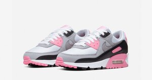 WMNS AIR MAX 90 "ROSE PARTICLE GREY" CD0490-102 (ホワイト/ローズ/ブラック/パーティクルグレー)