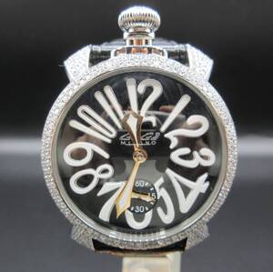 【稼働品】GAGAMILANO ガガミラノ 腕時計 電池式 マヌアーレ ダイヤ 2026年最新】Yahoo!オークション -ガガミラノ ダイヤの中古品・新品