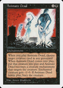 未使用《動く死体/Animate Dead》[5ED] 黒U英語｜Yahoo!フリマ（旧