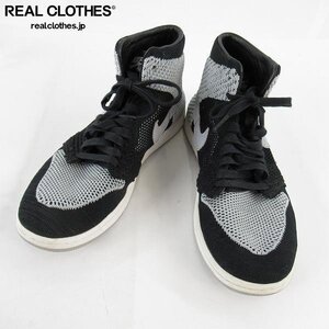 AIR JORDAN 1 RETRO HIGH FLYKNIT "SHADOW" 919704-003 （ブラック/ホワイト/ウルフグレー）