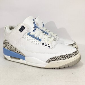 AIR JORDAN 3 "UNC" CT8532-104 （ホワイト/テックグレー/バラーブルー）