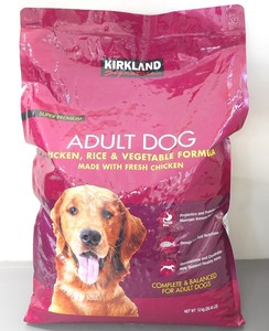 カークランドシグネチャー 成犬用ドッグフード チキン ライス