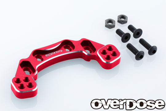 OVERDOSE アルミリヤアッパーアームマウント レッド｜Yahoo!フリマ（旧