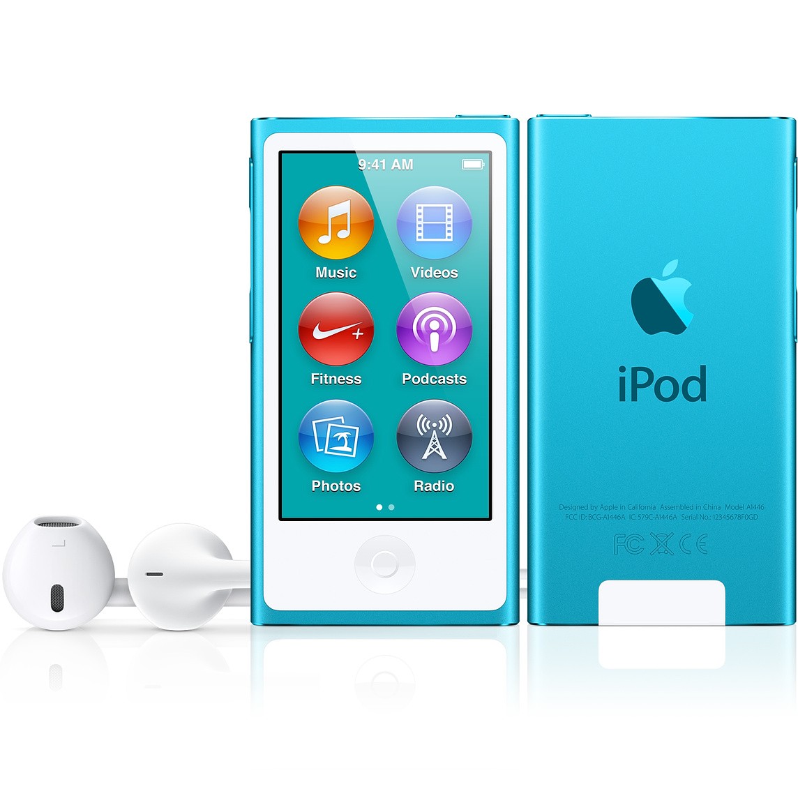送料無料 Apple iPod nano 第7世代 16GB 本体 ケース等付 通電OK