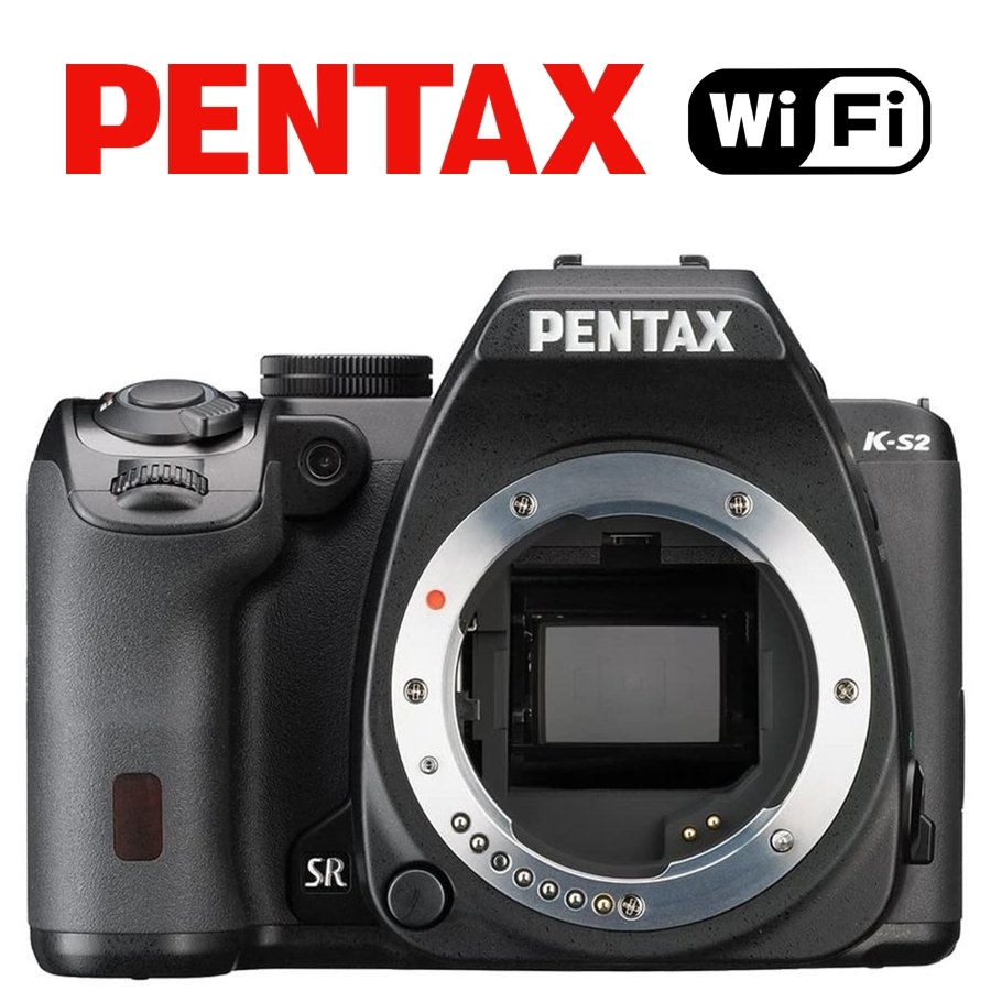 外観美品・ジャンク】 PENTAX K-S2 ブラック ボディ + 望遠ズーム