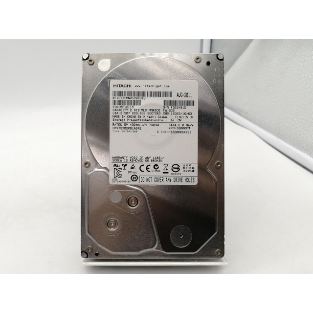 HITACHI 2TB HDD HDS723020BLA642 7200rpm｜Yahoo!フリマ（旧PayPay