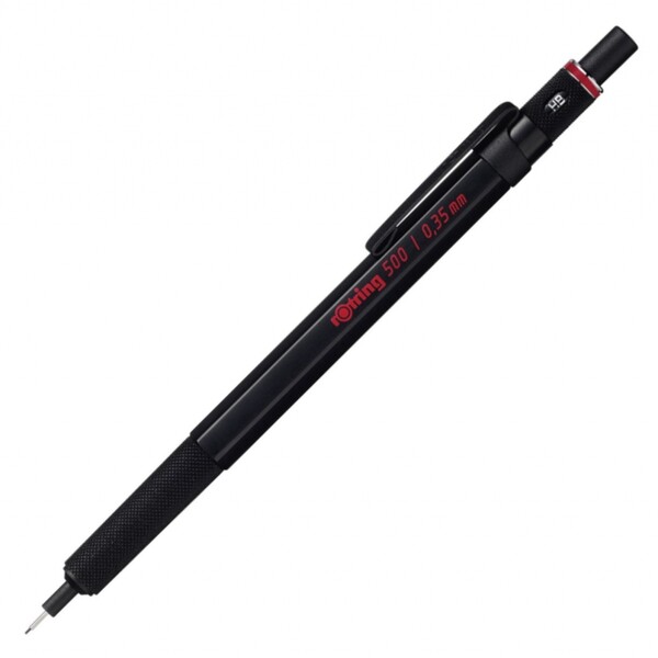 シャーペン4本まとめ ロットリング600 500 0.35 ブラック 廃盤品 廃盤の貴重芯径モデル> rOtring 500 0 35mm ブラック シャープペンシル