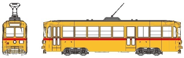 トラムウェイ 都電7500形（ツーマンタイプ）塗装済・行先等ステッカー・インレタ選択式 TW-HO7500X