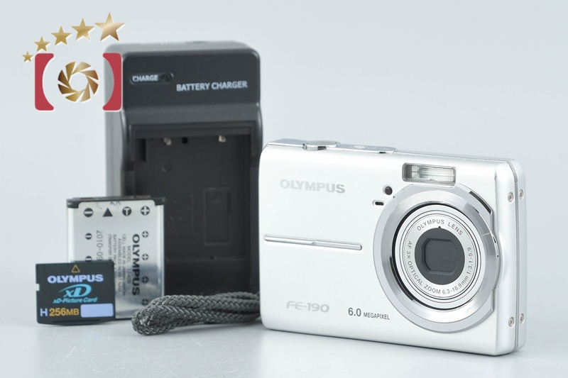 Yahoo!オークション - OLYMPUS FE-190 コンパクトデジタルカメラ シル
