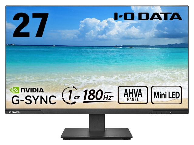 I-O DATA 27インチ miniLED WQHD 180hz モニター I-O Data Mini LED液晶モニター 27インチ WQHD 180Hz KH-LDQ271JAB