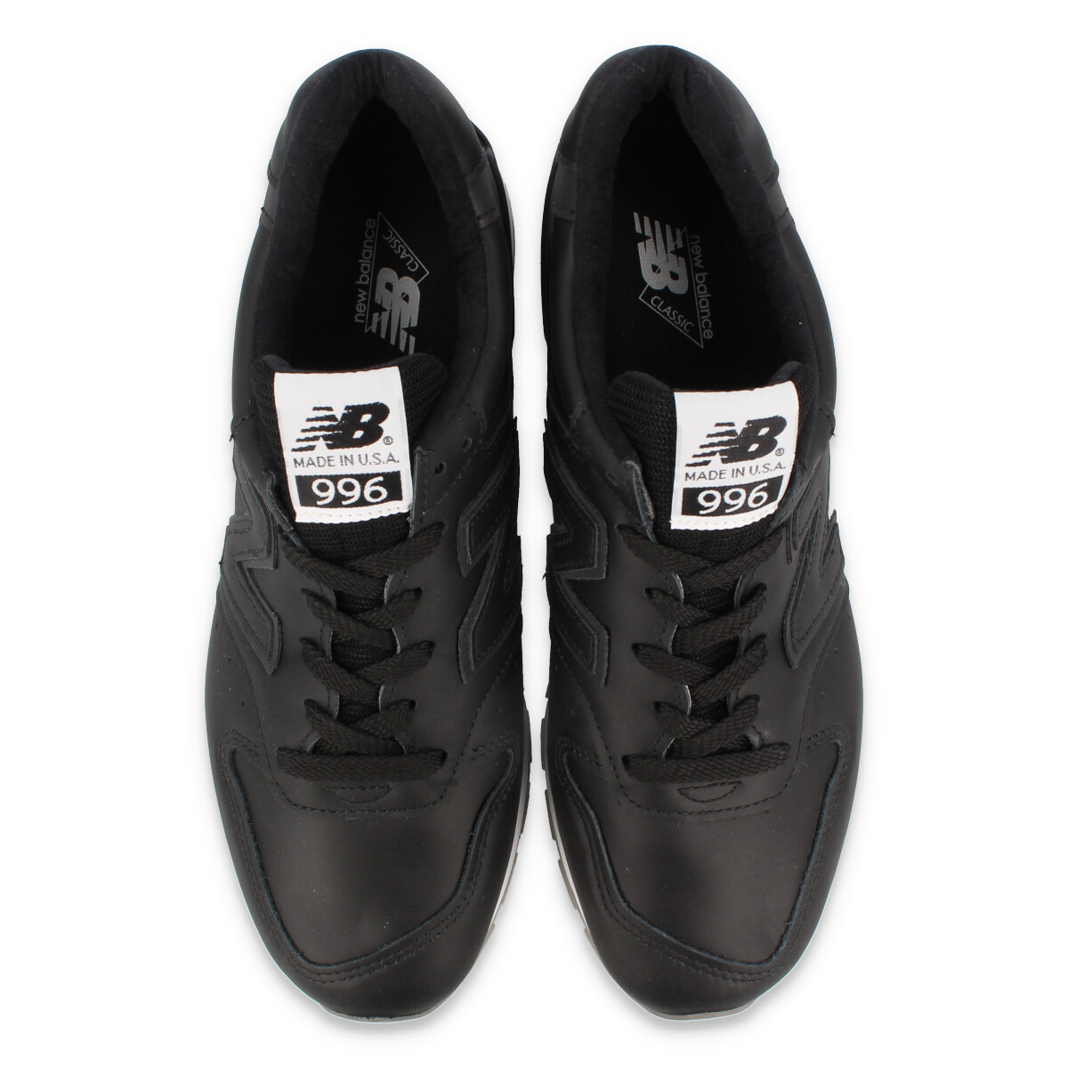 USA製・極美品】NEW BALANCE M996MUA オールレザー ブラック 26 5 