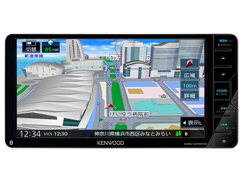 ケンウッドナビ MDV-S707W フルセグメントマップデータ 2019 KENWOOD