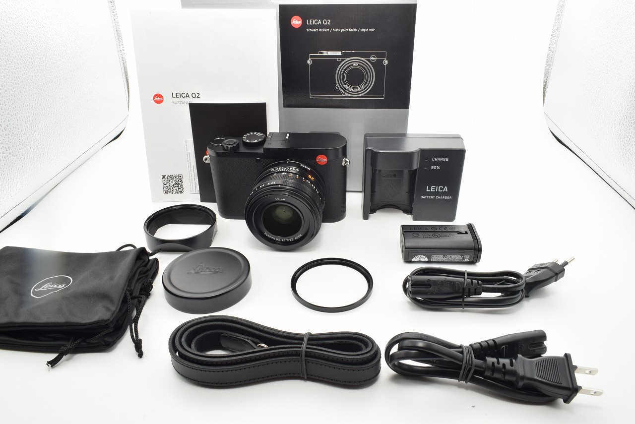 【美品】Leica Q2 本体 付属品完備 バッテリー 保護フィルター等おまけ付 美品】Leica Q2 本体 付属品完備 バッテリー 保護フィルター等おまけ付