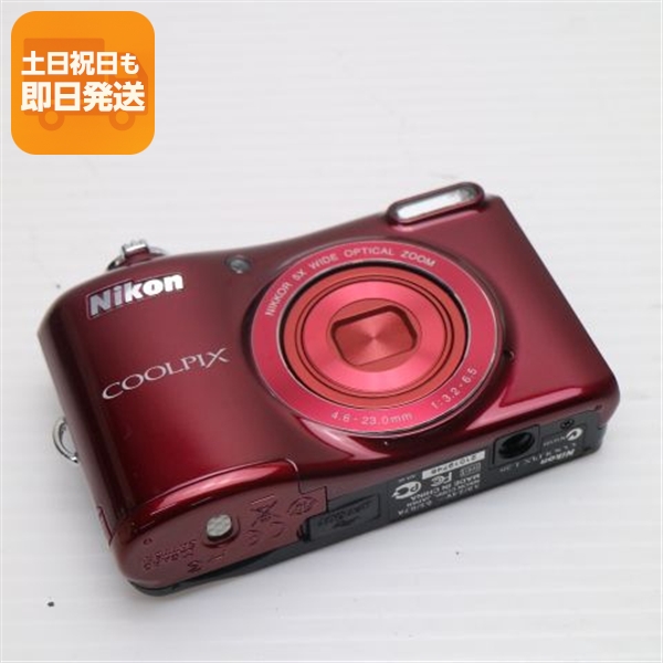 Nikon COOLPIX L28 レッド コンデジ 64GBSDカード付き Nikon COOLPIX