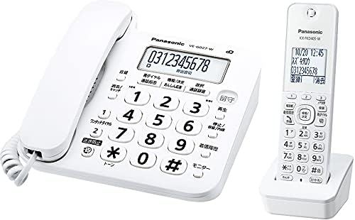 Panasonic VE-GD27-W デジタルコードレス電話機 子機 KX-FKD405-W 
