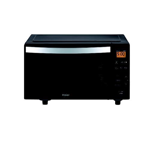 美品 Haier ハイアール JM-FH18G フラット 電子レンジ ブラック ヘルツ