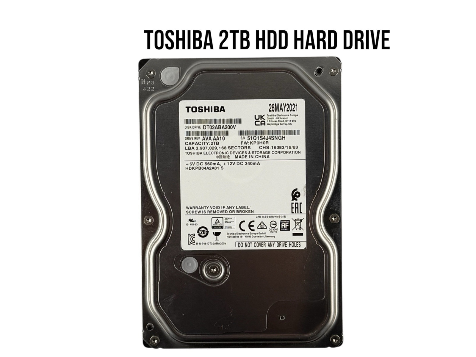 6TB DT02ABA600V 2025年製 使用200ｈ以内 AVコマンド対応 東芝 DT02ABA600 [6TB SATA600 5400] オークション比較 - 価格.com