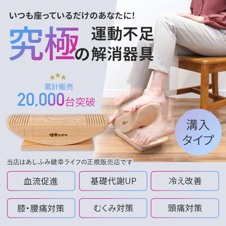 あしふみ健幸ライフ 溝入りタイプ 健康器具 足踏み 健康ライフ 健幸