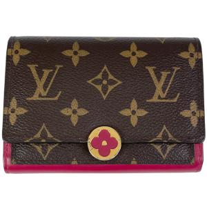 美品 ルイヴィトン モノグラム ポルトフォイユ フロール コンパクト