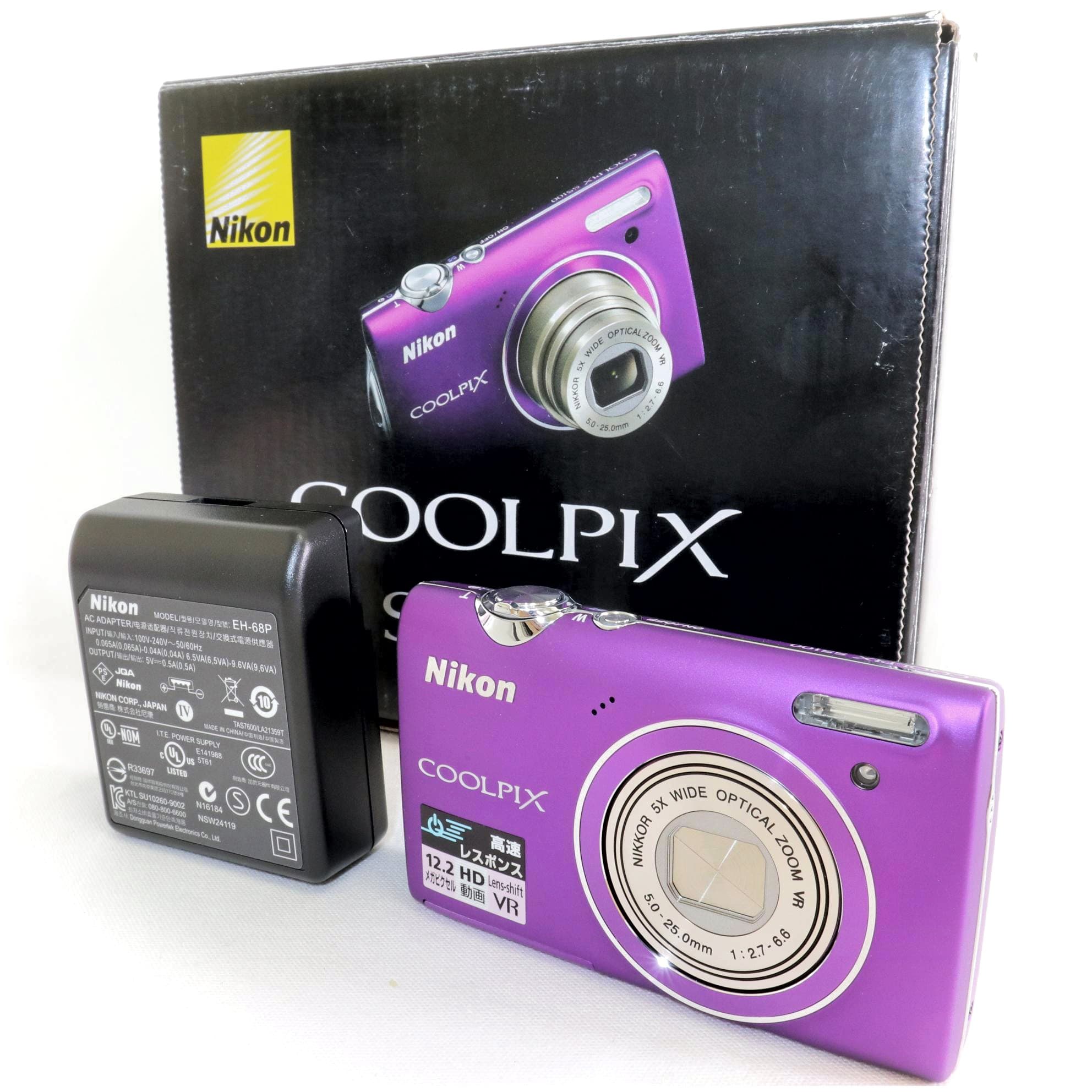 極美品✨️Nikon COOLPIX S5100 パープル 付属品完備✨️ 極美品 Nikon ニコン COOLPIX S5100 パープル 付属品完備 動作良好