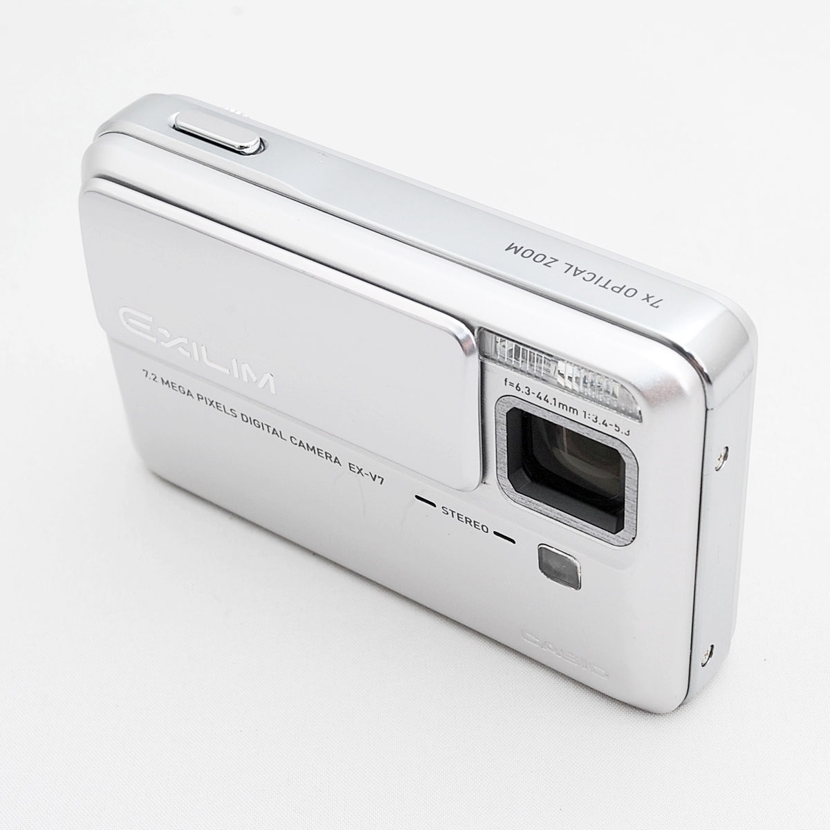 ジャンク品】CASIO EXILIM EX-V7 デジタルカメラ シルバー 箱・付属品