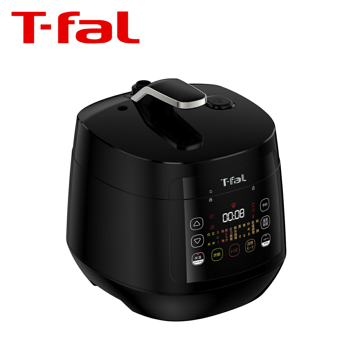 T-fal ラクラ・クッカー コンパクト 電気圧力鍋 ブラック CY3508JP